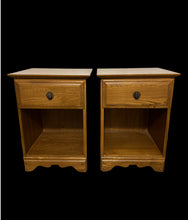 Set of 2 Night Stands - Solid White Oak in Paperie By Melange One