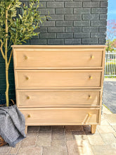 MCM Style Tall Dresser - Raw Wood Finish