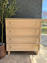 MCM Style Tall Dresser - Raw Wood Finish