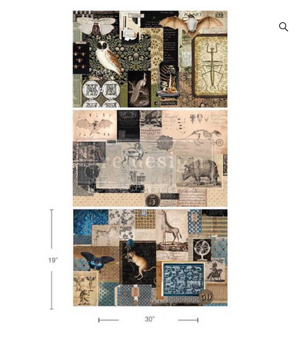 Mystic Manuscripts - DIY -3 pack -  Redesign with Prima Decor Decoupage Tissue Paper