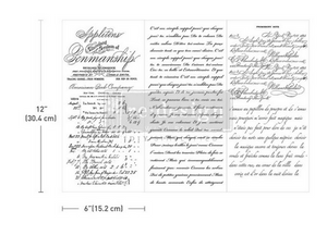 Vintage Script Mastery -  Redesign with Prima Decor Small Transfer Q1 2025 Release