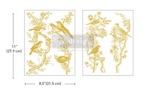 Golden Serenade - Kacha Gold Foil - Redesign with Prima Decor Middy Transfer Q1 2025 Release