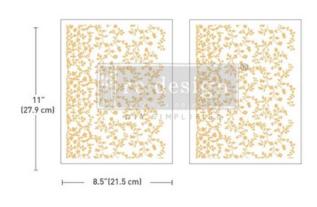 Vineyard Elegance - Kacha Gold Foil - Redesign with Prima Decor Middy Transfer Q1 2025 Release