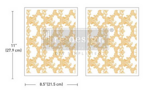 Golden Lacework - Kacha Gold Foil - Redesign with Prima Decor Middy Transfer Q1 2025 Release