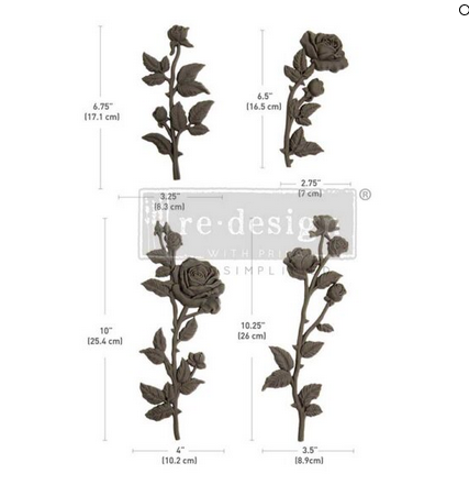 Petals in Harmony-Roses - Decor Poly -  Redesign with Prima Decor Q1 2025 Release