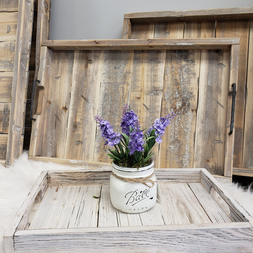 wood trays white washed farmhouse decor