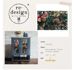 Andressa- Redesign with Prima Decor Decoupage Paper